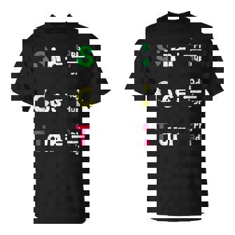 数学教師 三角法oh Cah Toa ジオメトリパロディ Tシャツ - Kawaiitshirt