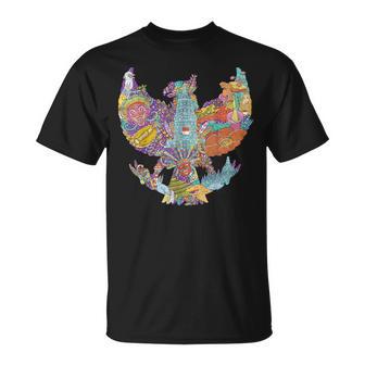 旅行 アジア インドネシア ガルーダ ジャカルタ バリ バケーション お土産 Tシャツ - Kawaiitshirt