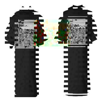 日本レトロアート 歌川国吉 2陸軍の戦い Tシャツ - Kawaiitshirt