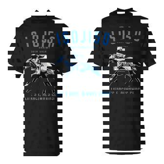 早寿祝い 五十路 競馬好き 馬好き 父 母 男性 女性 50歳お祝い Life's Race Always Chase Tシャツ - Kawaiitshirt