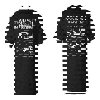 暇なときにすること面白いホッケー愛好家 Tシャツ - Kawaiitshirt