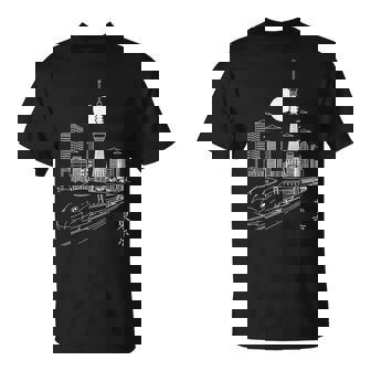 東京スカイラインジャパン ランドマーク スカイツリー 東京タワー 新幹線 Tシャツ - Kawaiitshirt