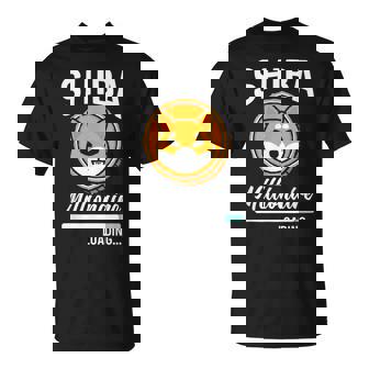 柴億万長者積載 おもしろトークンコイン 柴犬クリプト Tシャツ - Kawaiitshirt