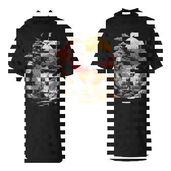 浮世絵 アート 神奈川 ヴィンテージ 和 タトゥー アート グラフィック Tシャツ - Kawaiitshirt