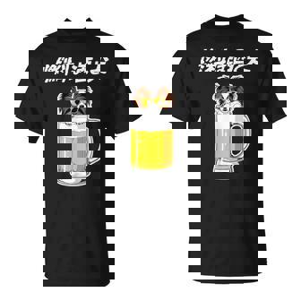 燃料は酒 パピヨン グッズ 犬好き おもしろ 面白い ネタ 笑える 飲み会 Tシャツ - Kawaiitshirt