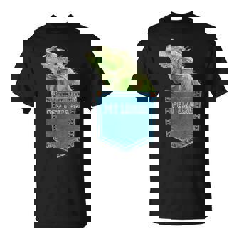 爬虫類 トカゲ ポケット ペット トカゲ イグアナ Tシャツ - Kawaiitshirt