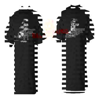 猿 子猿 ミルクを飲む赤ちゃん猿【Baby Fangs】 Tシャツ - Kawaiitshirt