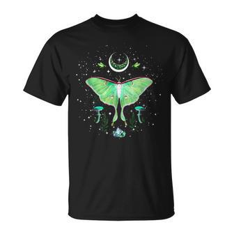 神秘的なゴシック ルナモス ムーンフェイズとキノコ Tシャツ - Kawaiitshirt