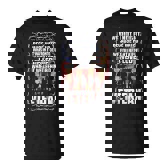 私たちは戦わなかった 私たちは愛しました 退役軍人 アメリカの旗 愛国的 長袖tシャツ Tシャツ - Kawaiitshirt