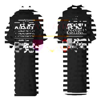 私たちは食材ではありませんビーガン、動物の権利 Tシャツ - Kawaiitshirt