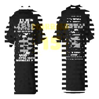 結婚15年 15周年 夫 妻 記念日 Tシャツ - Kawaiitshirt