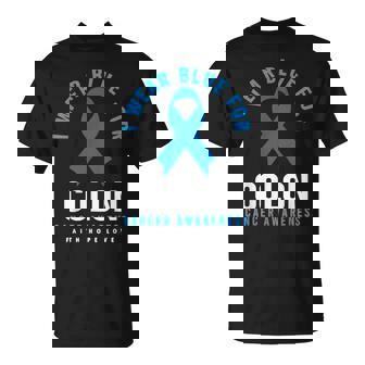 結腸直腸癌 I Wear Blue For Colon Cancer Awareness Tシャツ - Kawaiitshirt