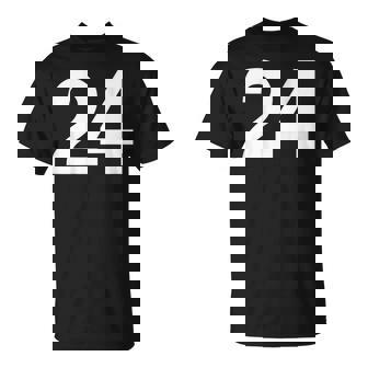 背番号24 番号付きシャツ番号 Tシャツ - Kawaiitshirt