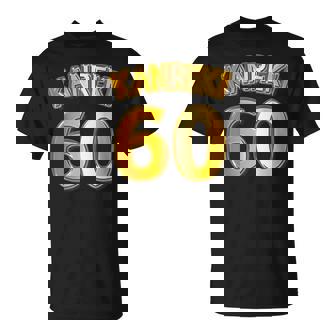 還暦 六十歳 60才 祝 Kanreki（ユニフォーム風）【フェイク 金プレート風 文字】誕生日 面白 Tシャツ - Kawaiitshirt