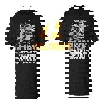 配達 スプリント 配達員 パッケージ 配達 Tシャツ - Kawaiitshirt