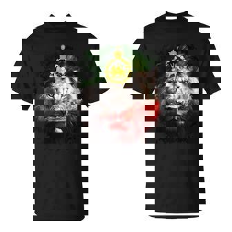 金色のライオンの頭が付いたイランの国旗。 Tシャツ - Kawaiitshirt