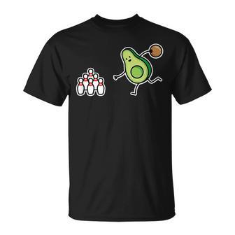 面白い アボカド カートゥーン ボウリング チーム ケグラー コーン ギフト Tシャツ - Kawaiitshirt