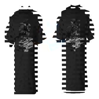 面白いtシャツ 鳥 カラス シンセサイザー メンズ グッズ おもしろ 面白い 服 ネタ バードウォッチング Tシャツ - Kawaiitshirt