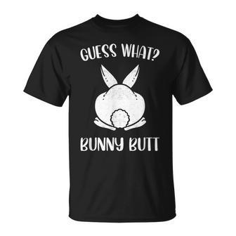 面白いイースタージョークguess What Bunny Butt メンズ レディース Tシャツ - Kawaiitshirt