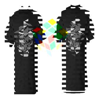 面白いオタクシェルドンパズルキューブ数学科学教師オタク Tシャツ - Kawaiitshirt