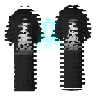 面白いヴィンテージエイリアン恐竜愛好家誘拐ギフト 大人キッズ Tシャツ - Kawaiitshirt