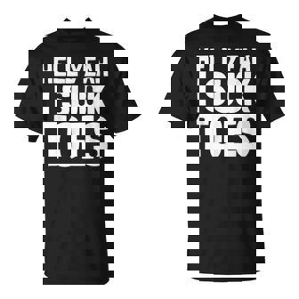 面白い足フェチ つま先を吸う ジョーク 地獄 Yeah Iuck Toes Tシャツ - Kawaiitshirt