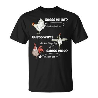 面白い鶏尻ゲスなんで鶏ももゲス誰うんちゲス Tシャツ - Kawaiitshirt