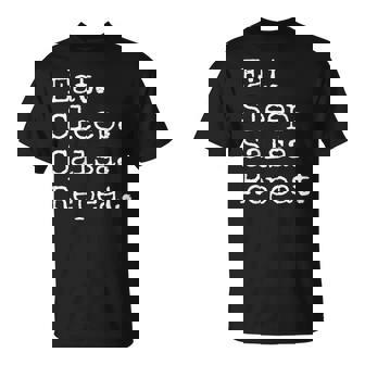 食べる。寝る。サルサ。繰り返す。 Tシャツ - Kawaiitshirt