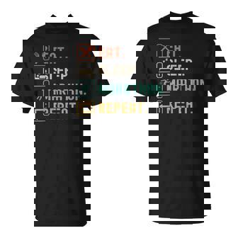 食べる睡眠マラソンリピート面白いマラソンランナー Tシャツ - Kawaiitshirt