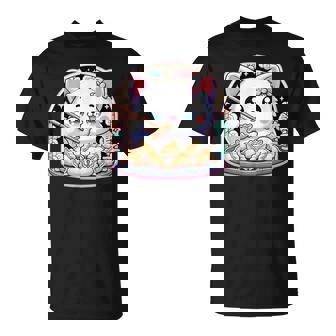 餃子、餃子を食べるカワイイ猫、餃子 Tシャツ - Kawaiitshirt