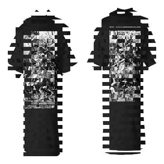 騎士と死と悪魔 アルブレヒト・デューラー1513 長袖tシャツ Tシャツ - Kawaiitshirt