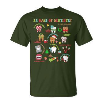 12 Days Of Dentistry Dental Dentist Christmas Squad T-Shirt - Thegiftio UK