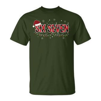 6 7 Christmas Six Seven Xmas 67 Merry Christmas T-Shirt - Thegiftio UK