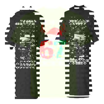 6 7 Couple Pajamas Six Seven Matching 67 Ugly Christmas T-Shirt - Monsterry