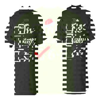 6-7 Meme Nice Naughty 67 Christmas Brain Rot N Boys T-Shirt - Monsterry