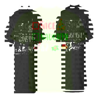 6-7 Meme Nice Naughty 67 Christmas Brain Rot Xmas T-Shirt | Seseable CA