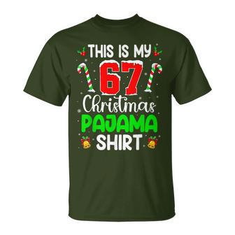 This Is My 67 Christmas Pajama For N Xmas T-Shirt - Thegiftio UK