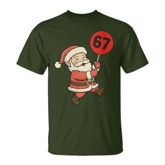 67 Christmas Vintage Six Seven 6 7 Santa Claus T-Shirt - Thegiftio UK