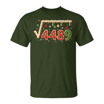 67 Meme Christmas Square Root 4489 Six Seven Math Teacher T-Shirt - Thegiftio