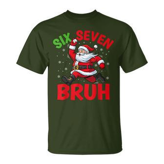 67 Meme Six Seven Bruh Santa Baseball Christmas Boys T-Shirt - Thegiftio UK