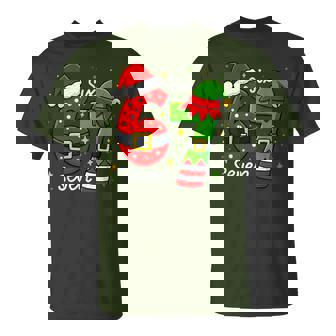 67 Meme Six Seven Elf Christmas Gen Z Alpha Meme Slang T-Shirt - Thegiftio