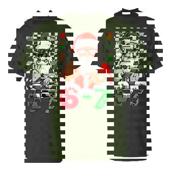 67 Meme Six Seven Santa Xmas Christmas Boy Girl T-Shirt | Mazezy