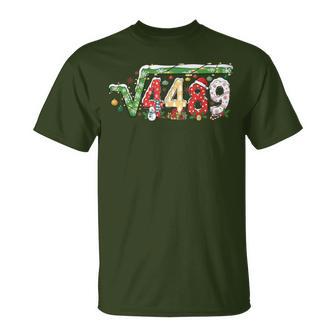67 Meme Square Root 4489 Slang Math Teacher Christmas T-Shirt - Thegiftio