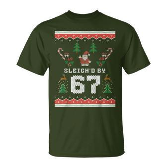 67 Santa Ugly Christmas Six Seven T-Shirt - Thegiftio UK