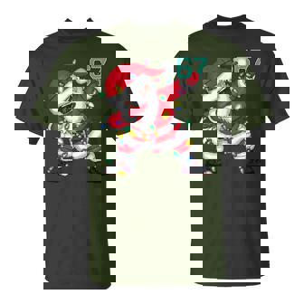 67 Six Seven Meme Brainrot Dabbing Santa Claus Costume T-Shirt - Seseable