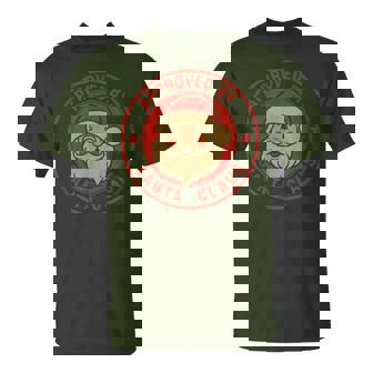 Approved By Santa Claus Badge Xmas Holiday Vintage T-Shirt - Seseable