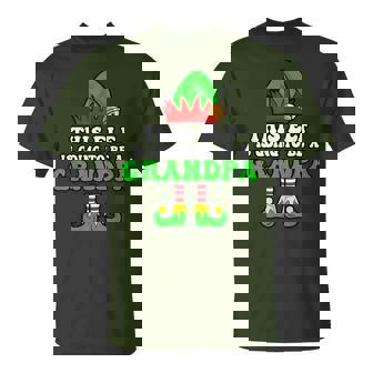 Baby Announcement Xmas This Elf Is Going To Be A Grandpa T-Shirt | Mazezy