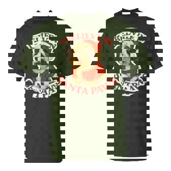 I Believe In Santa Paws Tibetan Terrier Dog Merry Christmas T-Shirt | Mazezy