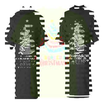 All Booked For Christmas Throne Of Class Xmas Tree T-Shirt | Mazezy