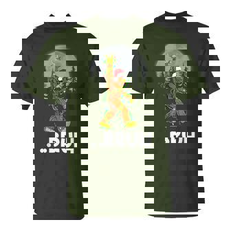 Bruh Bigfoot Christmas Christmas Tree Xmas Sasquatch T-Shirt | Seseable UK